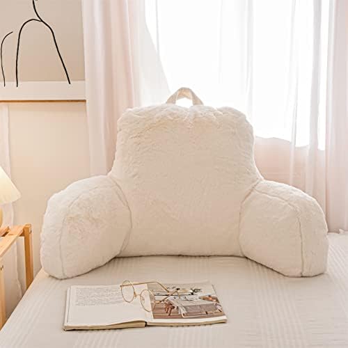 A Nice Night Ivory Reading Pillow, 18.5" Bed Wedge Pillows - Image 2