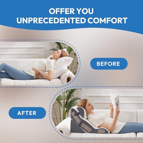 Ahpmeoa 3PCS Wedge Pillow Set for After Surgery, Back Pillow for Bed Sitting up - Image 6