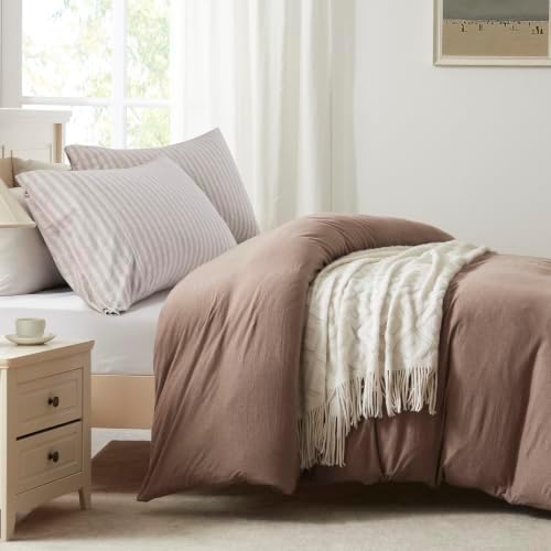 H Household 100% Jersey Cotton Pillowcase-Light Weight, Comfortable Super Soft - Image 4