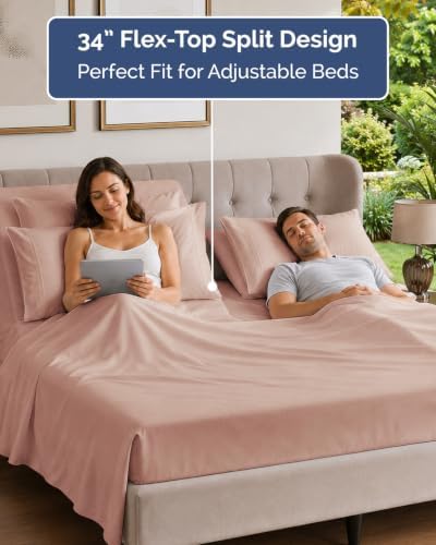 Flex Top Split Head King 6 Piece Sheet Set - Image 3