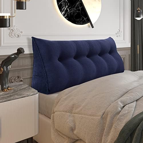 Fully Stuffed Thicken Headboard Pillow Queen Padded Headboard Soft and Firm by Bncktrd