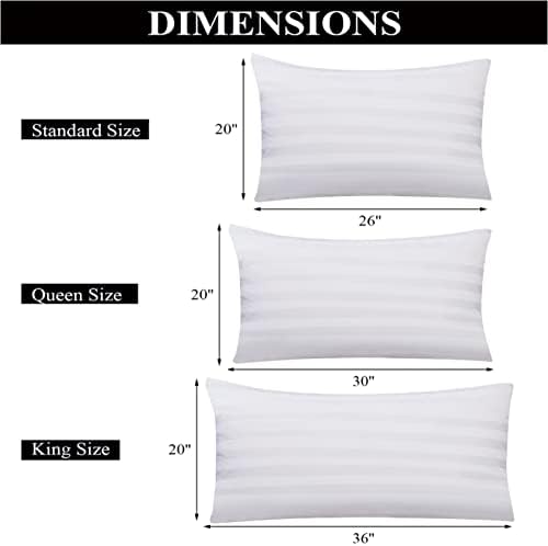 100% Egyptian Cotton King Size Pillow Protectors - Image 6