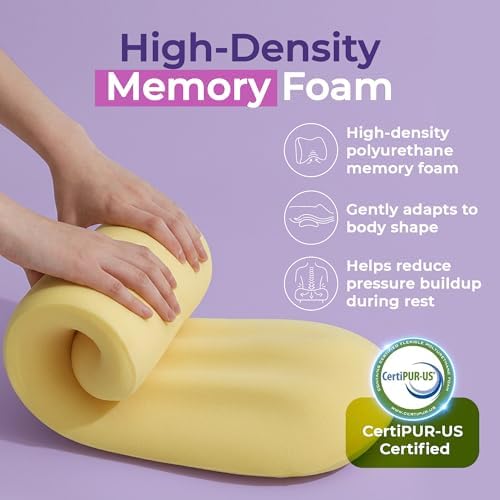 Lumbar Support Pillow for Sleeping, 22 Inch Memory Foam Lower Back Pillow for - Image 5