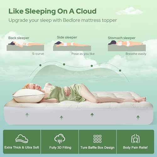 BEDLORE RV Queen Mattress Topper, Pillow Top Mattress Pad - Image 5