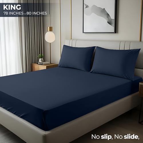 King Fitted Sheet, Ultra Soft Fits Up to 15 Inch Deep Pocket - Image 2