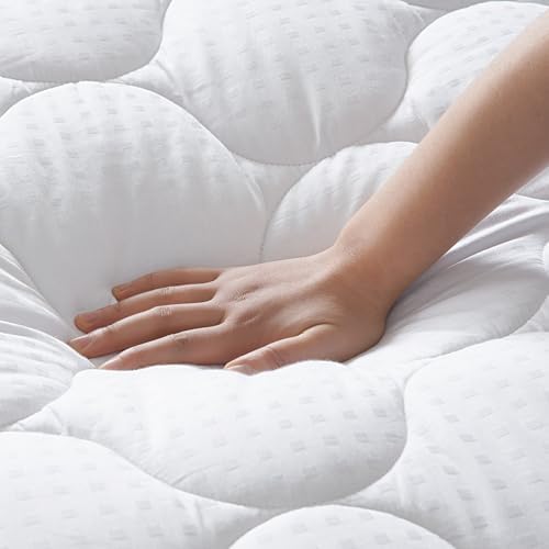 LEISURE TOWN Cotton Full Mattress Pad Fitted Quilted Mattress Cover - Image 4