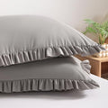BEDSUM Standard Ruffled Pillow Shams by BEDSUM