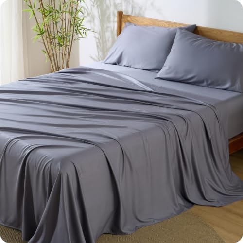 Bedsure PureWoven 100% Rayon Derived from Bamboo, King Size Sheets Set by BEDSURE