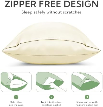 MR&HM King Pillowcase Set of 2, Cooling & Breathable - Image 5