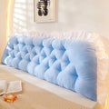 College Dorm Bed Bolster Pillow Long Reading Rectangular Headboard Pillow by LQdpdd