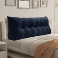 WOWMAX Wedge Headboard Pillow Caking Reading Pillow Sitting in Bed Deepblue by WOWMAX