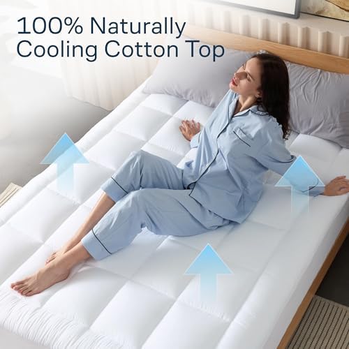 Niagara Sleep Solution 100% Cotton Top Queen RV Mattress Pad, Pillow Top - Image 3