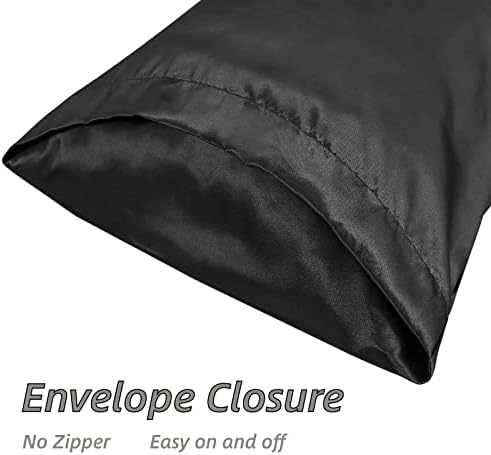 Satin Body Pillow Cover, 20x54 Inches Pillow Case Set of 1 - Image 4
