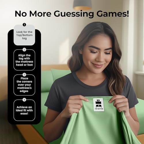 King Fitted Sheet, Ultra Soft Fits Up to 15 Inch Deep Pocket - Image 5