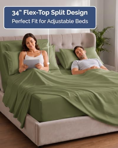 Extra Deep Flex Top Split Head King Sheet Set - Image 3