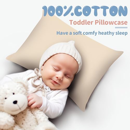 100% Egyptian Cotton Toddler Pillow Cases Set of 4 - Image 4