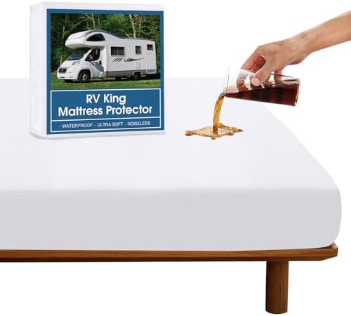 RV King Mattress Protector Waterproof Pad Cover by SpringspiritBedding