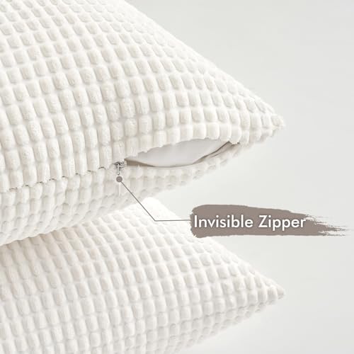 MIULEE Neutral Harmony Decorative Pillow Covers 20x20 Inch Set of 4 - Image 5