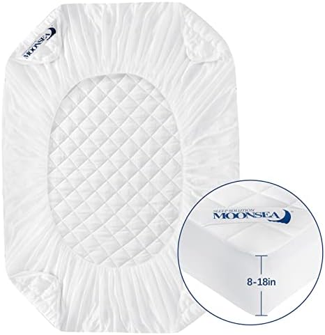Moonsea King Waterproof Mattress Protector, Breathable, Fitted Sheet Style - Image 5
