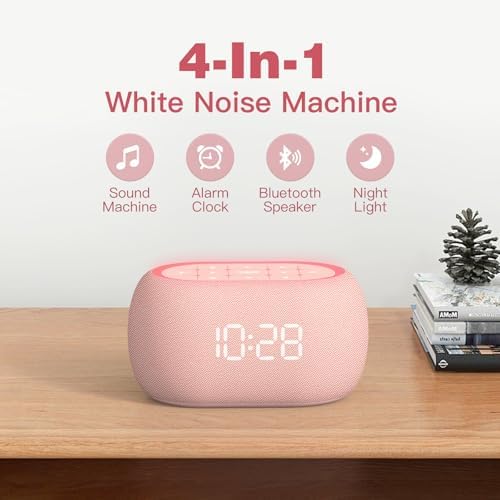 ANJANK White Noise Sound Machine Alarm Clock - Image 2
