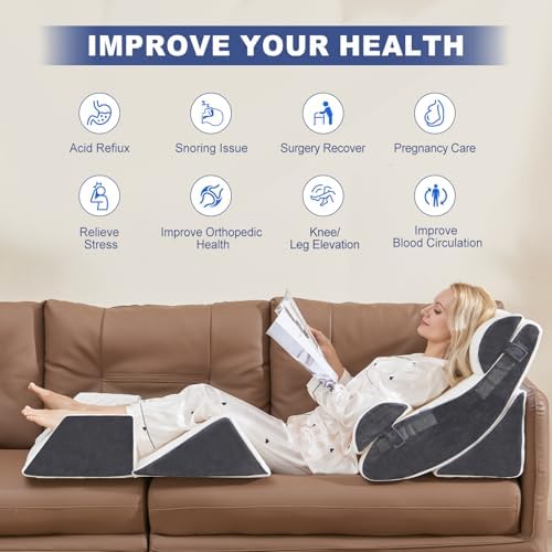 WSOFRLAC 6PCS Multi-Functional Bed Wedge Pillow Kit - Image 4