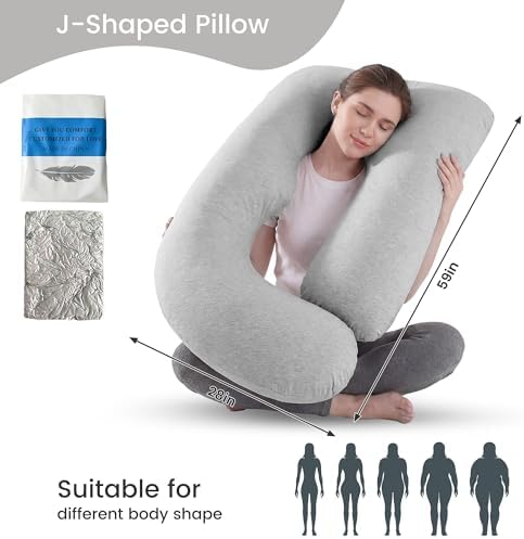 Jcickt Pregnancy Pillow for Sleeping, 59 inch Maternity Pillow - Image 6