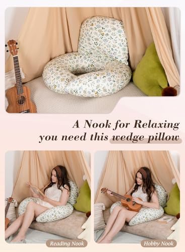INSEN Wedge Pillow Set for Sleeping and After Surgery, Use for Acid Reflux - Image 6