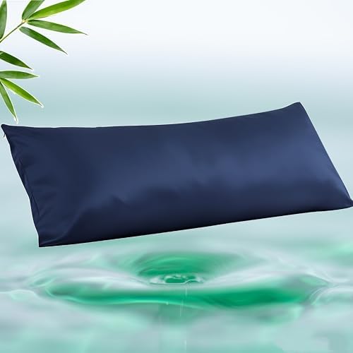 Body Cooling Pillow Case, Viscose Derived from Bamboo Long Pillow Protectors by ShunjieHome