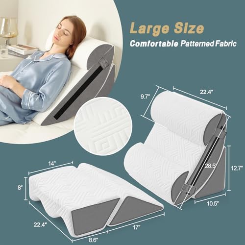 Yojoker 6pcs Orthopedic Bed Wedge Pillow Set - Image 2