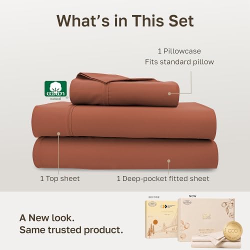 California Design Den Soft 100% Cotton Dorm Sheets Twin XL Set - Image 3