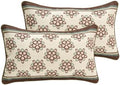 ISAENNE Vintage Linen Rectangle Throw Pillow Cover by Isaennehomedecoration