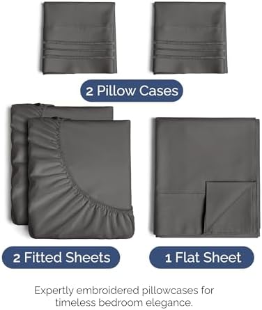 Split King Size 5 Piece Sheet Set - Image 2