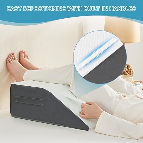Yojoker Leg Elevation Pillows for Swelling, Memory Foam Wedge Pillow for Legs - Image 7
