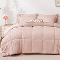 Love's cabin Full Comforter Set Blush Pink, 7 Pieces Full Bed in a Bag by Lovescabin