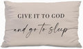 Knibeo Give It to God and Go to Sleep, Decorative Corduroy Pillows Cover by Knibeo