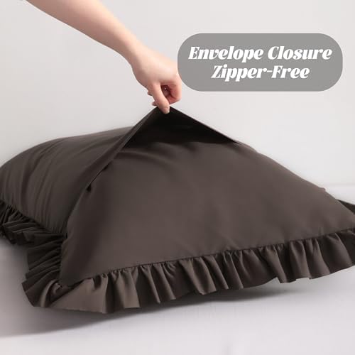 BEDSUM Standard Ruffled Pillow Shams - Image 5