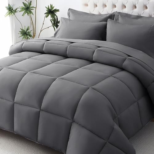 JOLLYVOGUE California King Comforter Set, Ultra-Soft Bed in a Bag Cal King Size by JOLLYVOGUE