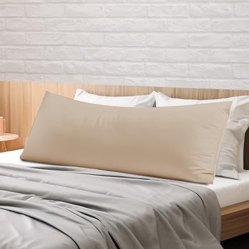 100% Egyptian Cotton Body Pillow Cover Long Pillow Case 600 Thread Count by ShunjieHome