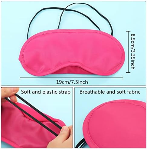 12 Pack Blindfold Sleep Masks for Kids Women Men, 12 Colors - Image 2