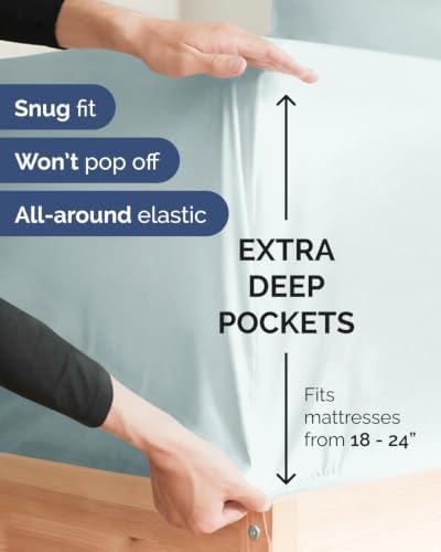 CGK Linens 2 Pack Extra Deep King Fitted Sheets - Image 2