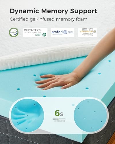 PERLECARE Full Size 4 inch Cooling Mattress Topper - Image 3