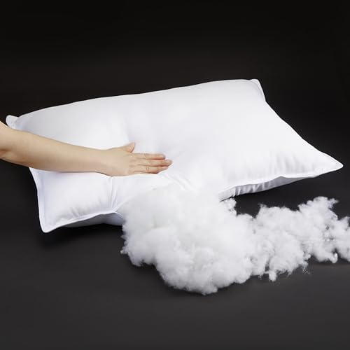 Amazon Basics Down Alternative Bed Pillow, Medium Density - Image 3