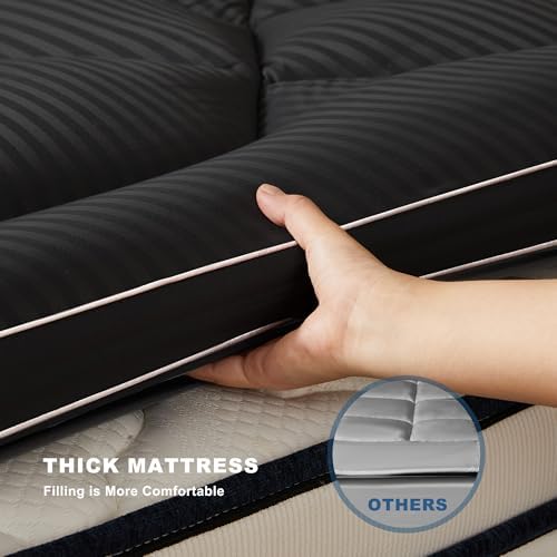 BEDLORE King Mattress Topper, Thick Pillow Top Bed Cover Soft Mattress Pad - Image 6