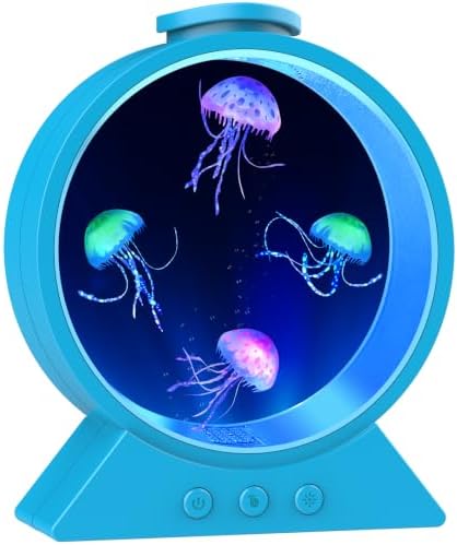 Jellyfish Lamp for Sleep Anxiety Calming Night Light for Bedroom(Blue) by Eyesound