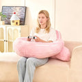 17" Reading Pillow for Bed, U Shaped Arm & Elbow Support by PAJEO