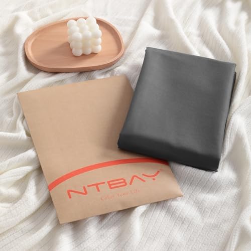 NTBAY Cotton Body Pillowcases, Dark Grey - Image 2