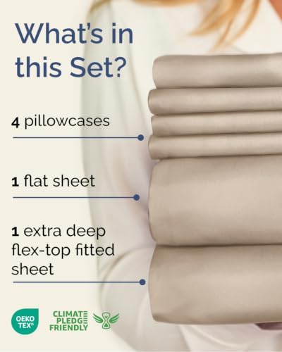Flex Top Split Head King 6 Piece Sheet Set - Image 2