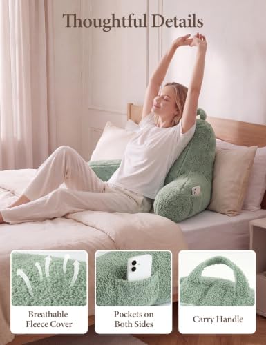 Yoofoss Reading Pillow for Bed Sitting up, Backrest Pillows - Image 5