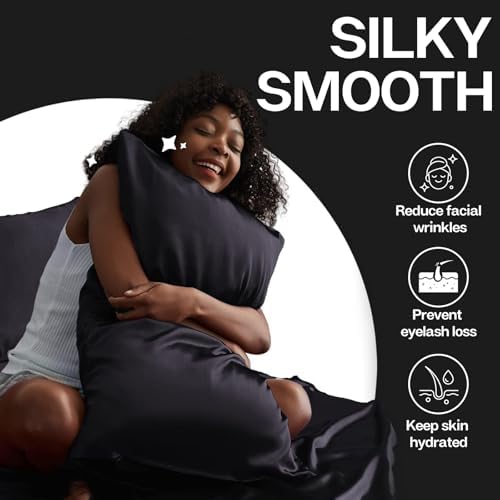 MR&HM Satin Pillowcase 2 Pack, Standard Size 20"x26" - Image 3