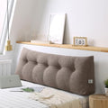 Headboard Wedge Pillow for Single/Twin/Queen/King Bed, Large Cotton Linen by Unknown